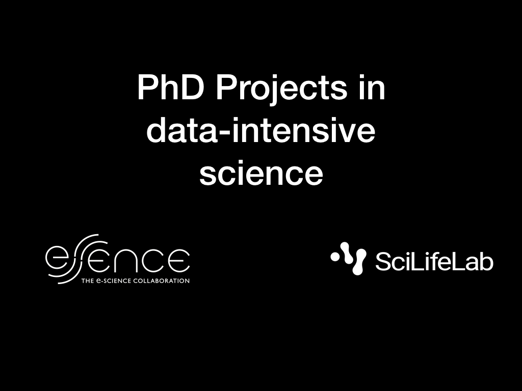 Open call for up to 10 PhD projects at Uppsala University in the new eSSENCE – SciLifeLab graduate school in data-intensive science (Updated)